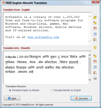 FREE English-Marathi Translator screenshot