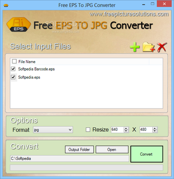 Free EPS To JPG Converter screenshot