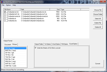 Free Excel / Xls to Image Jpg / Jpeg Bmp Tiff Png Converter screenshot 4
