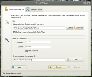 Free EXE Lock screenshot