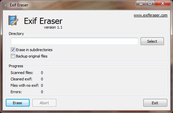 Free Exif Eraser screenshot