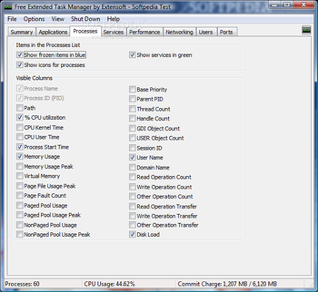 Free Extended Task Manager screenshot 10