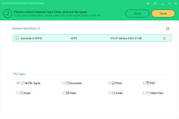 Free External Hard Drive Data Recovery screenshot 2