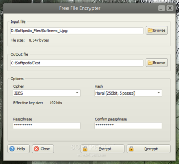 Free File Encrypter screenshot