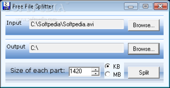 Free File Splitter screenshot