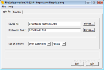 Free File Splitter screenshot