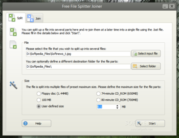 Free File Splitter Joiner screenshot