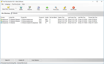 Free File Unlocker screenshot