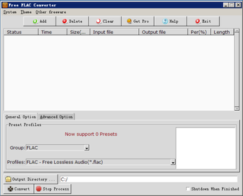 Free FLAC Converter screenshot