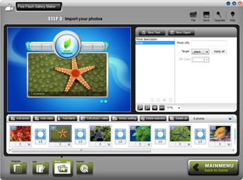 Free Flash Gallery Maker screenshot