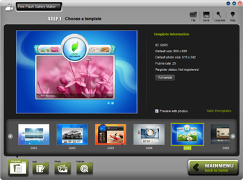 Free Flash Gallery Maker screenshot 2