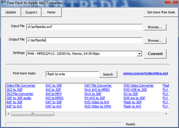 Free Flash to Apple AAC Converter screenshot