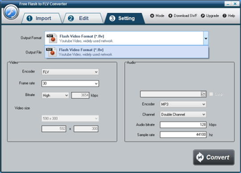 Free Flash to FLV Converter screenshot 4