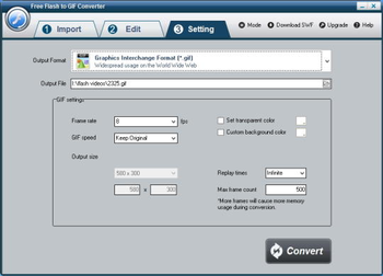 Free Flash to GIF Converter screenshot 2