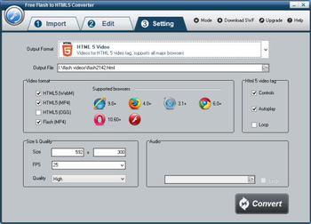 Free Flash to HTML5 Converter screenshot 4