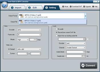Free Flash to MP4 Converter screenshot 2