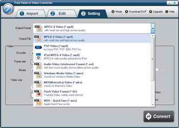 Free Flash to Video Converter screenshot 4