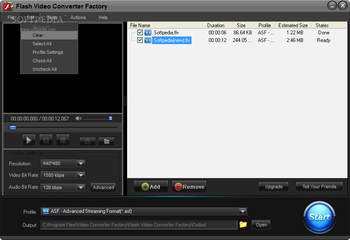 Free Flash Video Converter Factory screenshot 2