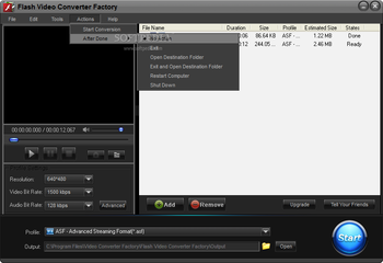 Free Flash Video Converter Factory screenshot 3