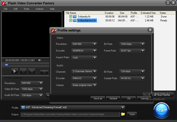 Free Flash Video Converter Factory screenshot 4