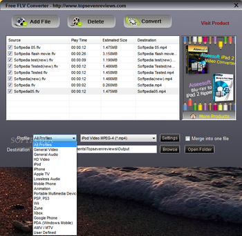 Free FLV Converter screenshot 2