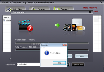 Free FLV to AVI Converter screenshot 2