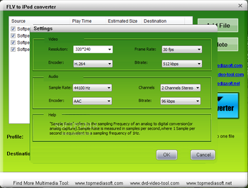 Free FLV to iPod Converter screenshot 2