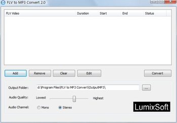 Free FLV to MP3 Convert screenshot