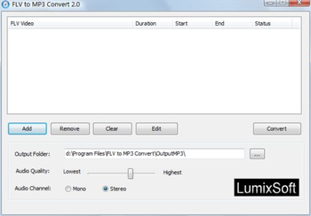 Free FLV to MP3 Convert screenshot 3