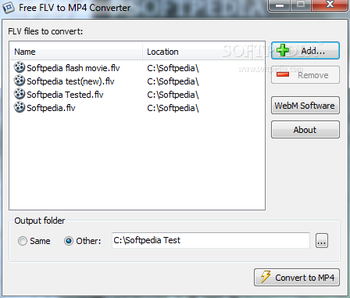 Free FLV to MP4 Converter screenshot