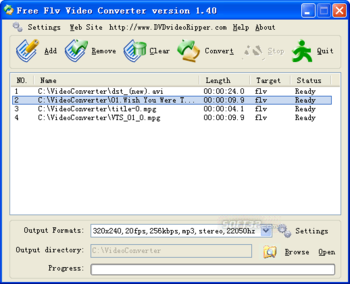 Free FLV Video Converter screenshot 2