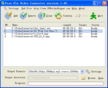 Free FLV Video Converter screenshot 3