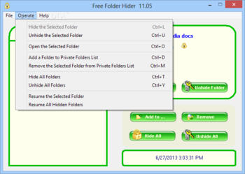 Free Folder Hider screenshot 3