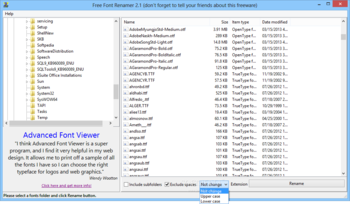 Free Font Renamer screenshot