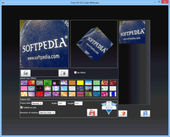 Free GIF 3D Cube Webcam screenshot