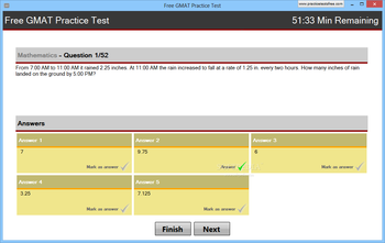 Free GMAT Practice Test screenshot 2