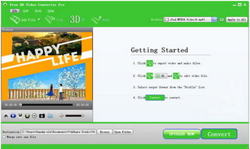 Free HD Video Converter Pro screenshot