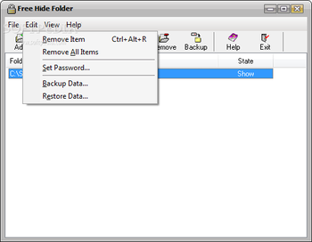 Free Hide Folder screenshot 2