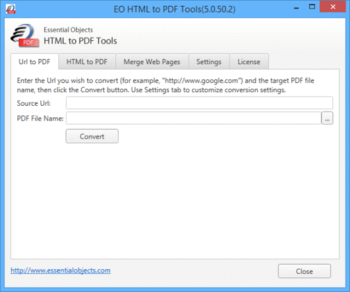 Free HTML to PDF Tools screenshot