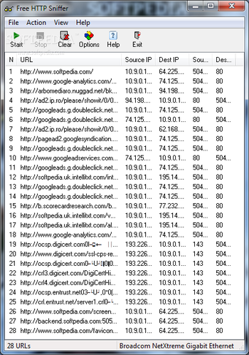 Free HTTP Sniffer screenshot