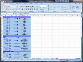 Free Hydraulic Calculator For Excel screenshot 4