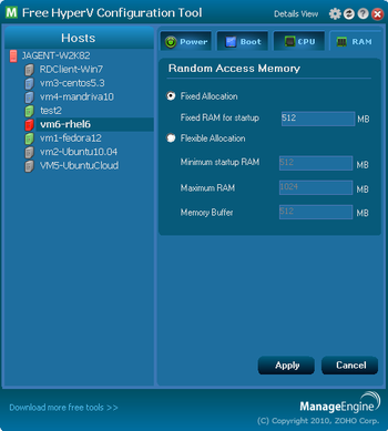 Free HyperV Configuration Tool screenshot 3