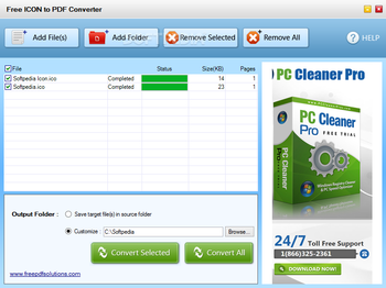 Free ICON to PDF Converter screenshot