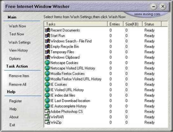 Free Internet Window Washer Portable screenshot