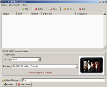 Free iPad Video Converter screenshot