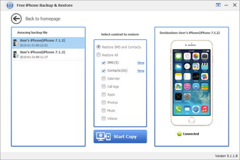 Free iPhone Backup & Restore screenshot 6