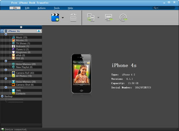 Free iPhone Book Transfer screenshot
