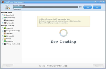 Free iPhone Data Recovery screenshot 3