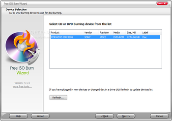 Free ISO Burn Wizard screenshot 2
