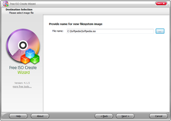 Free ISO Create Wizard screenshot